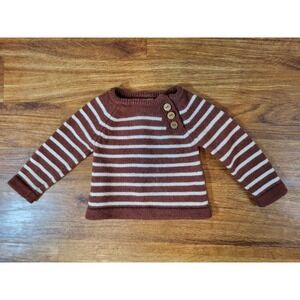 Childrens Size 12 Months Merino Wool  Striped Sweater USA